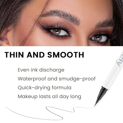 Eyebrow Stencil Kit with Pencil, Pomade & Eyeliner - 10 Stencils