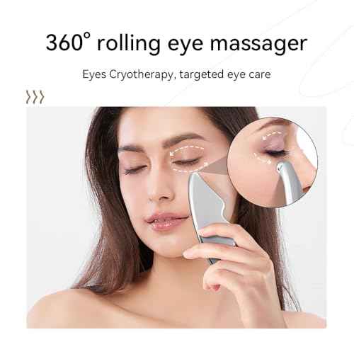 Gua Sha Facial Tools - Guasha Tool for Face and Body, Premium Metal Scraping Massage Tool for Lymphatic Drainage, Skin Rejuvenation, and Relaxation