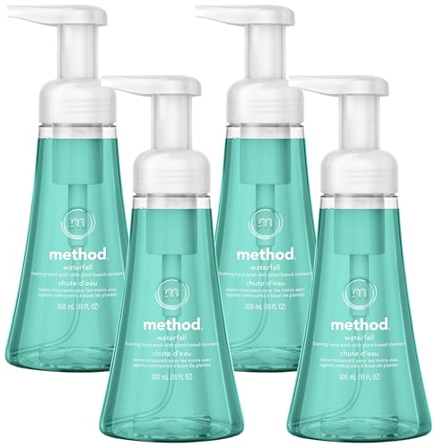 Method Foaming Hand Soap, Waterfall, Paraben and Phthalate Free, Biodegradable Formula, 10 Fl Oz (Pack of 4)