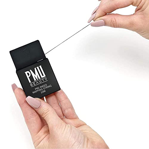 4-Pack Eyebrow Mapping String 33ft Pre-inked Black & White
