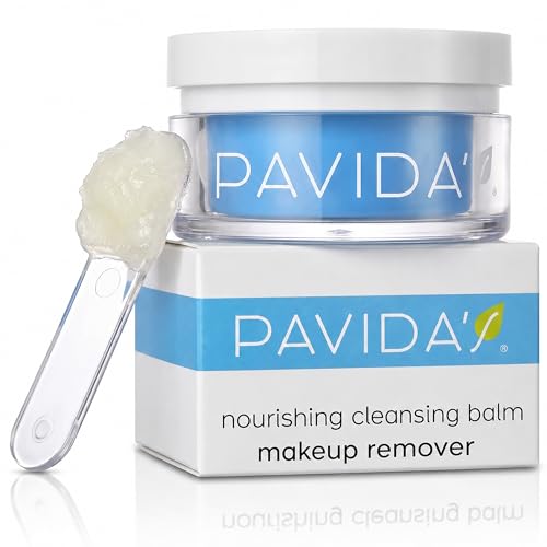 PAVIDA'S Cleansing Balm Makeup Remover - Vegan & PEG-Free, 1.7 Oz