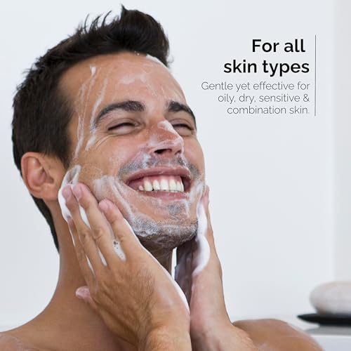 Nordisk Element Men¡¯s Face Wash ? Clarifying Gel Cleanser with Plum Extract | Daily Gentle Vegan Facial Wash for All Skin Types, Hydrating, Non-Stripping, Sulfate-Free, pH Balanced, 6.76 Fl Oz