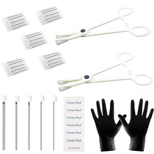 Professional 35PCS Piercing Kit with Mixed Needles & Tools