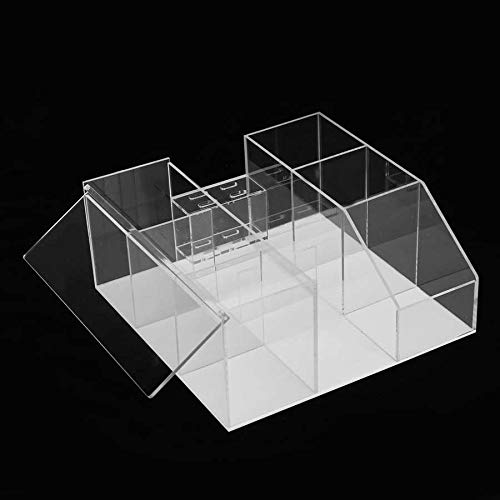 Eyelash Organizer with Tweezers Holder - Acrylic Storage Box