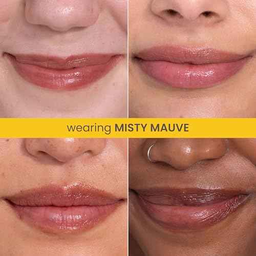 Burt¡¯s Bees Stocking Stuffers Tinted Boosted Balm, Misty Mauve, Hydrating Tinted Lip Balm, 24 Hour Lip Moisturizer with Responsibly Sourced Beeswax, 100% Natural Origin, 1 Count, 0.16oz