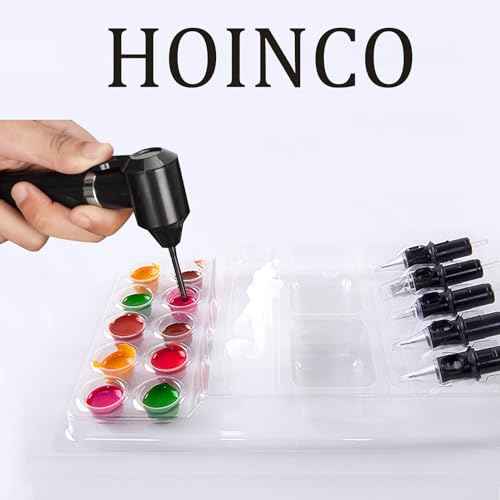 HOINCO 25PCS Disposable Tattoo Cartridge Tray,Plastic Tattoo Cartridge Cup Holder For Working Cup Cleaning Cup