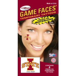 Iowa State Cyclones 4-Pack Waterless Temporary Tattoos