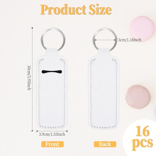 16Pcs Sublimation Chapstick Holder Blanks Neoprene
