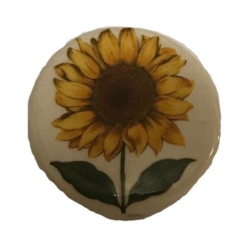 Ceramic Stone Sunflower Design Bead Neckace Jewelry