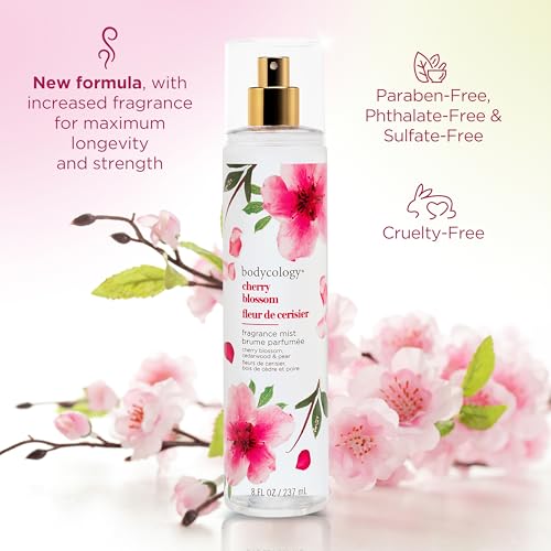 Bodycology Cherry Blossom Fragrance Mist - 8 fl oz