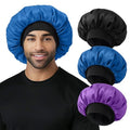 Selalu 3-Pack Satin Sleep Bonnet for Women & Men - Color 02, Comfortable & Soft Elastic Band