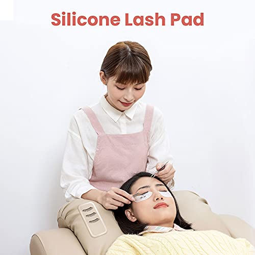 10 Pack Silicone Eyelash Extension Pads - Reusable Lash Holder Trays