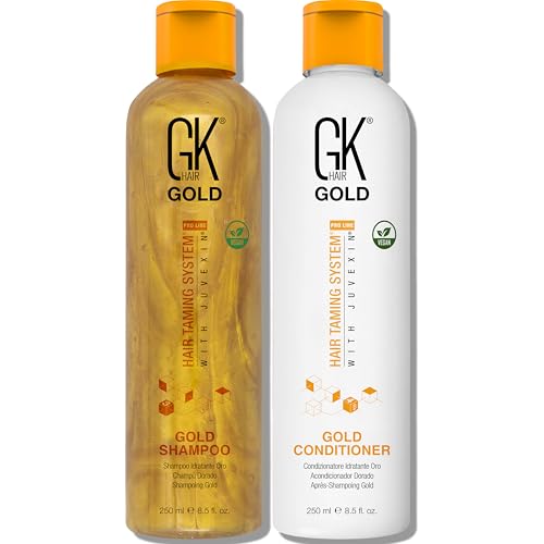 GK HAIR Gold Shampoo & Conditioner Set 8.5 Oz