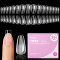 Beetles Tipex Lite Instant Apex Nail Tips - 256pc Short Coffin Set