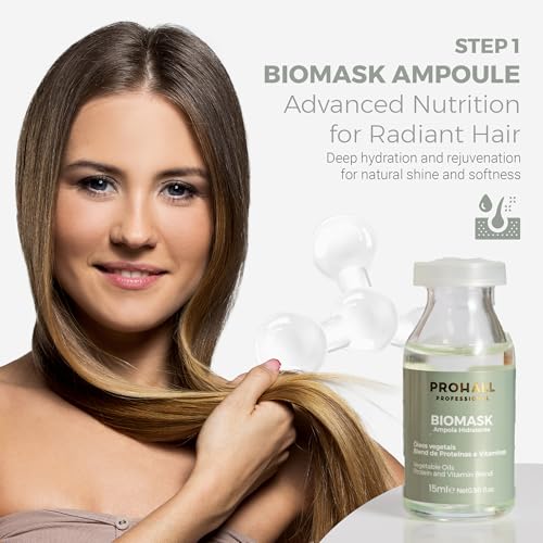 Prohall Deep Conditioning Hair Mask Set for Damaged Hair - 3 Ampoules