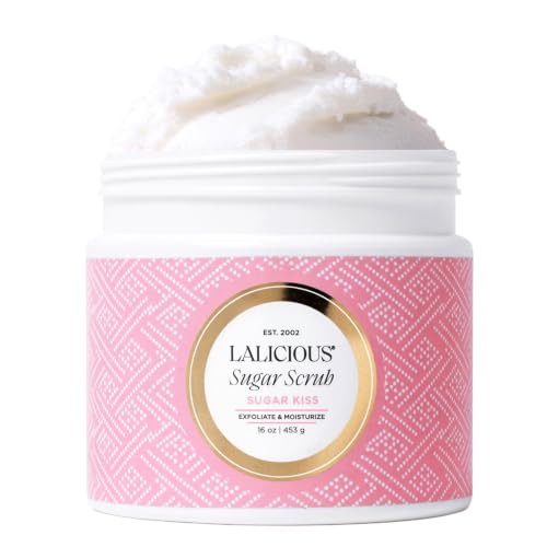 LALICIOUS Sugar Kiss Body Scrub 16oz | Exfoliating & Moisturizing