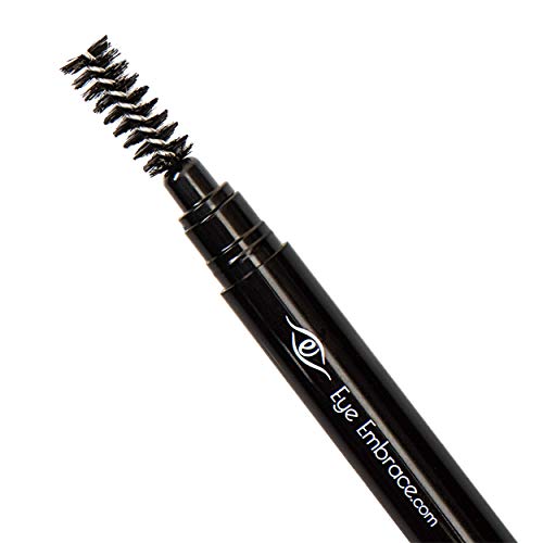 Eye Embrace Light Gray Eyebrow Pencils: Warm Betty & Cool Helen 2 Pack Bundle - Waterproof, Double-Ended Automatic Angled Tip & Spoolie Brush, Cruelty-Free