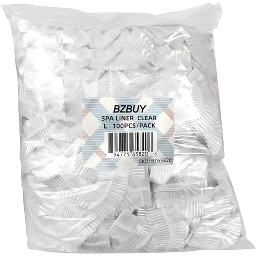CLEAR Disposable Pedicure Liners 100-Count for All Spa Foot Baths, Professional Collection