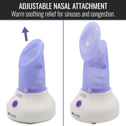 Mabis Steam Inhaler with Facial & Nasal Mask - 60ml
