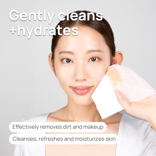 Epielle Argan Oil Makeup Remover Wipes - Gentle Cleansing Towelettes, 180 Sheets