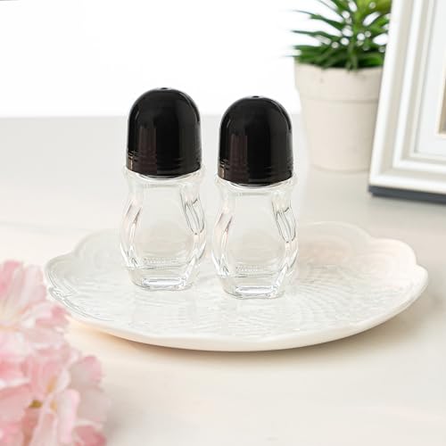 2 Pcs 30ml Glass Oval Roll-On Bottles - Refillable Perfume & Essential Oil Containers