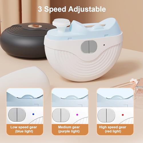 Electric Nail Clipper for Seniors & Kids - Rechargeable 3-in-1 Nail Trimmer with LED Light & Nail Polishing