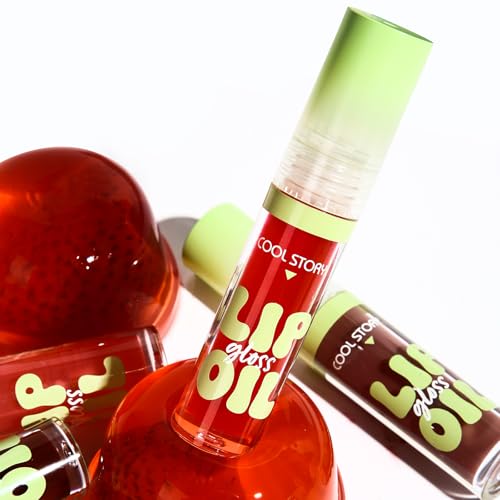 4-Pack Lip Oil Gloss with Hyaluronic Acid & Vitamin E