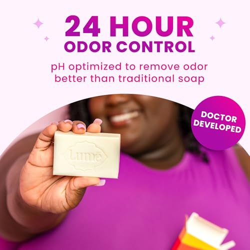 Lume Acidified Body Cleansing Bar Unscented - 5 oz Odor Control & Skin Tone