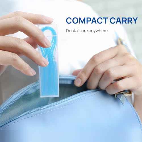 JMU 100 Count Floss Threaders, Dental Floss Threader for Braces, Bridges, Implants, 50 Count (Pack of 2)