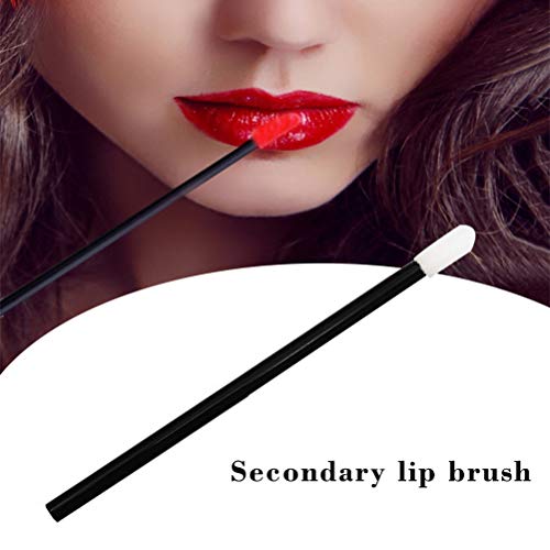 Disposable Lip Brushes Set - 200 Black Applicators for Lipstick & Gloss, Variation of THIS listing