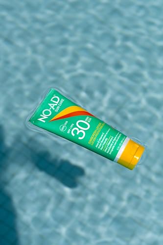 NO-AD SPF 30 Sunscreen Lotion | Broad Spectrum UVA/UVB Protection | Water Resistant | Octinoxate & Oxybenzone Free with moisturizing Vitamin E and Aloe 3oz