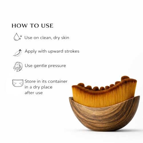 VELUNEA Lymphatic Contour Face Brush - Facial Massage Tool for Depuffing