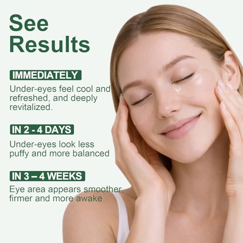 Tintark Green Tea Hydrogel Eye Patches (28 Pairs) - Depuff & Firm