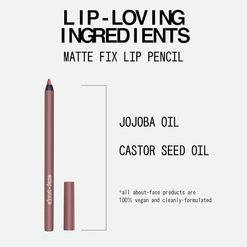 About-Face Matte Fix Lip Pencil Cradled Rose Beige