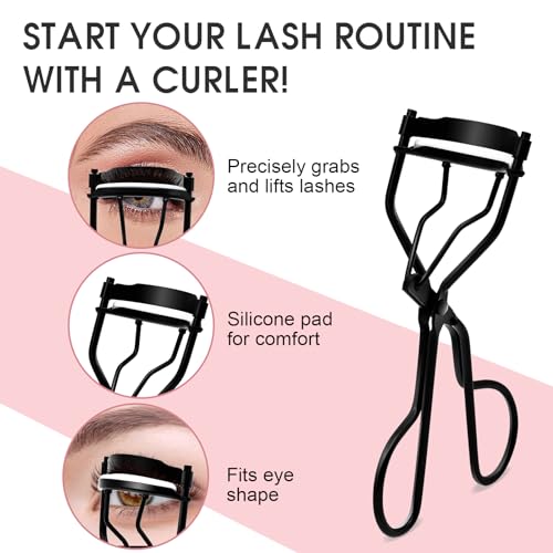 Lash Applicator Tool - Curved Stainless Steel Tweezers (4pcs)