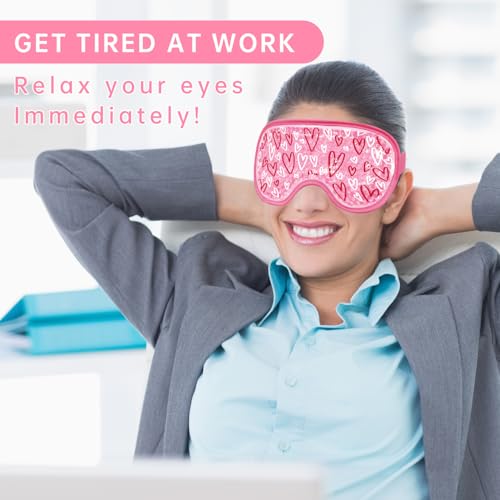 Cooling Eye Mask Reusable Gel Ice Pack for Puffy Eyes & Migraines