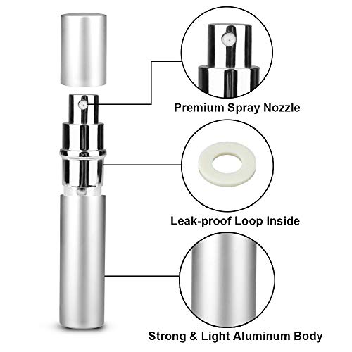Zingso Mini Refillable Travel Perfume Atomizer Set - 3x6ml