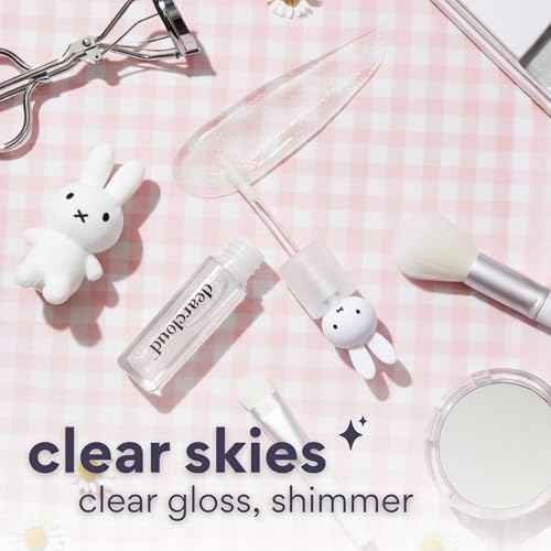 dearcloud Miffy Lip Serum Jelly - Clear Shimmer Lip Gloss for Hydration & Shine (Clear Skies)