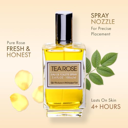 Tea Rose Eau de Toilette Spray for Women, 3.4 fl oz
