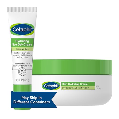 Cetaphil Rich Hydrating Night Cream For Face, With Hyaluronic Acid, 1.7 oz, Moisturizing Cream For Dry To Very Dry Skin, No Added Fragrance, (Packaging May Vary)