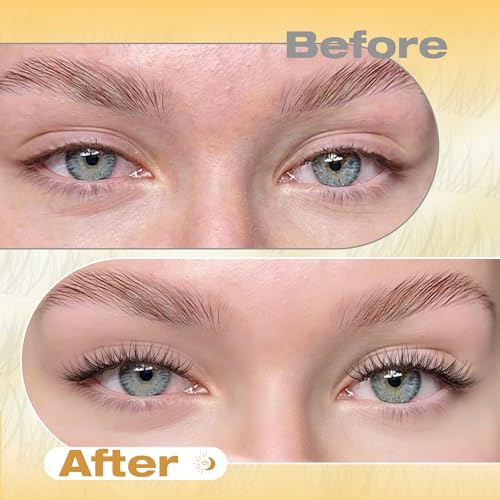 Mavphnee 8mm Lash Clusters Natural Clear Band CC Curl 108PCS (Natural)