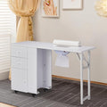 Winado Foldable Manicure Table with Dust Collector & Storage