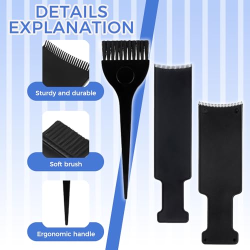 Hair Highlighting Kit: 2 Brushes & 4 Balayage Boards