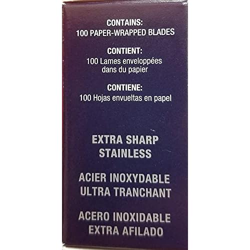 Personna Double Edge Razor Blades in White Wrapper 100 count