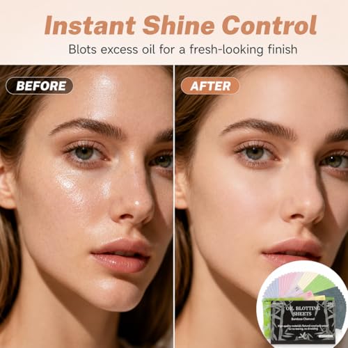 Oil Blotting Sheets for Face, 750 Count Assorted Pack