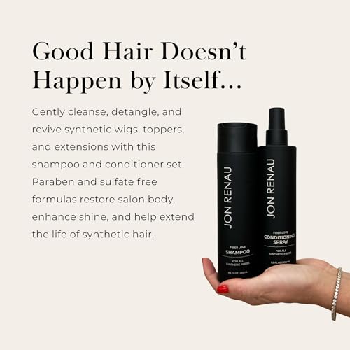 Jon Renau Fiber Love Wig Care Bundle - Shampoo & Conditioner
