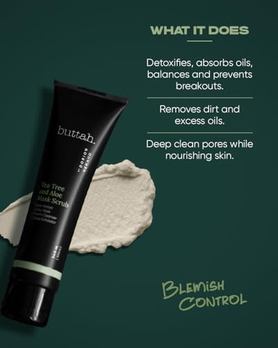 Buttah Tea Tree & Aloe Exfoliating Scrub 3oz