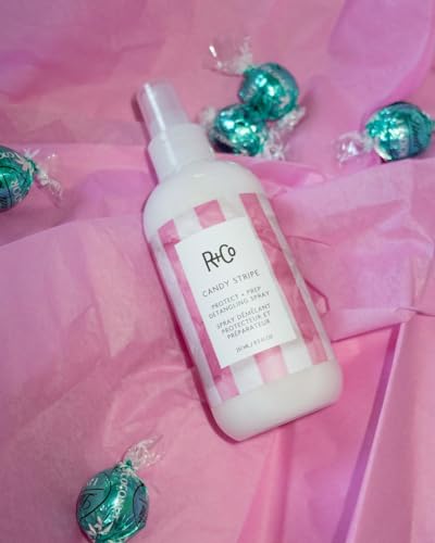 R+Co Candy Stripe Protect + Prep Detangling Spray 8.5oz