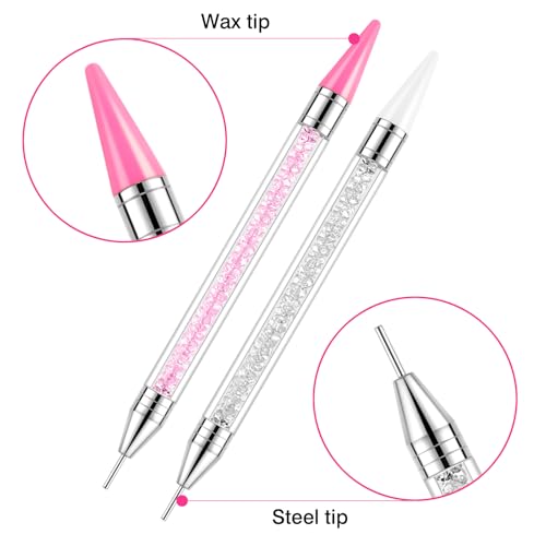 Dual-Ended Rhinestone Picker Tool Set - 16-Piece Bedazzling & Craft Kit