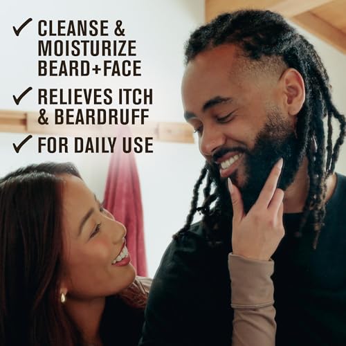 Every Man Jack Beard & Face Wash & Lotion Set - Sandalwood, Hydrating Men's Grooming